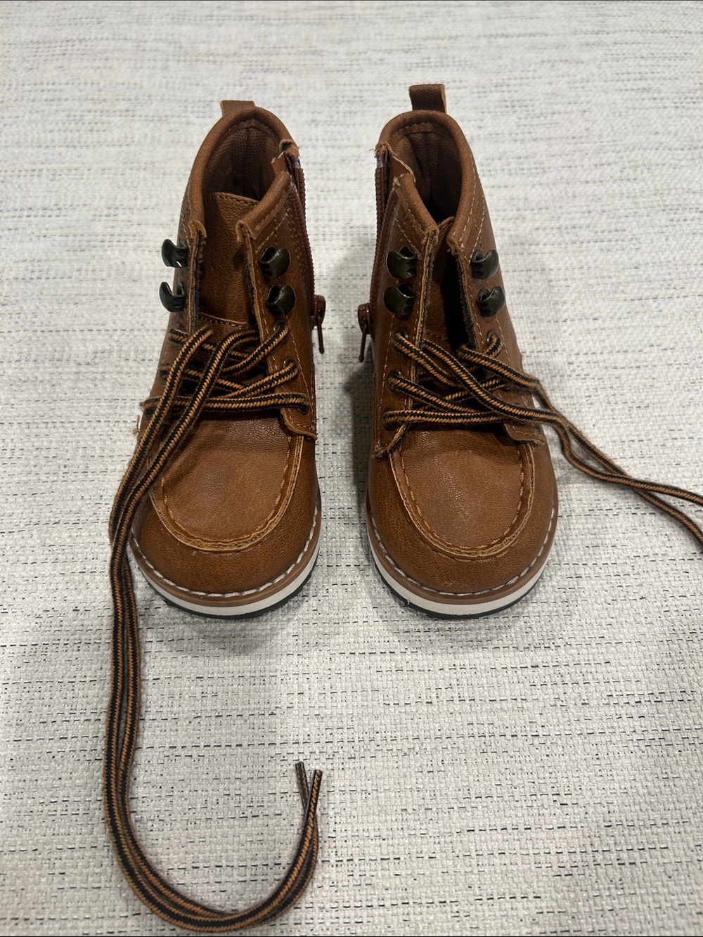 GAP Brown Lace-Up Kids Ankle Boots